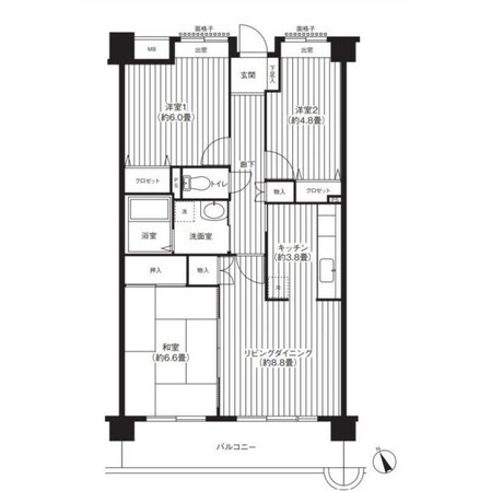 コーポレート西船橋の物件間取画像
